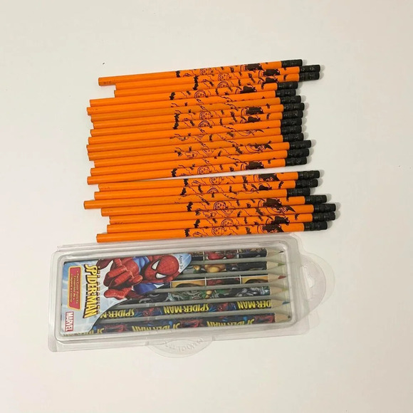 Spiderman Stationery Set and Halloween  Vintage Halloween Pencils Lot - Picture 6 of 11